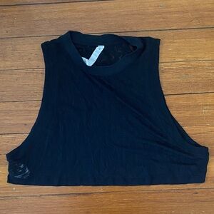 Black Sleeveless Lulu Lemon Top